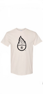 Eco-friendly American made Hemp/organic cotton blend  Iconic Water Drop Print t-shirt