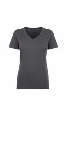 Women’s eco-friendly American made Hemp/Organic Cotton blend v-neck T-Shirt