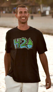 Men’s eco-friendly American made Hemp/organic cotton blend Brand Print t-shirt