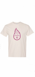 Women’s eco-friendly American made Hemp/organic cotton blend Iconic Water Drop Print t-shirt